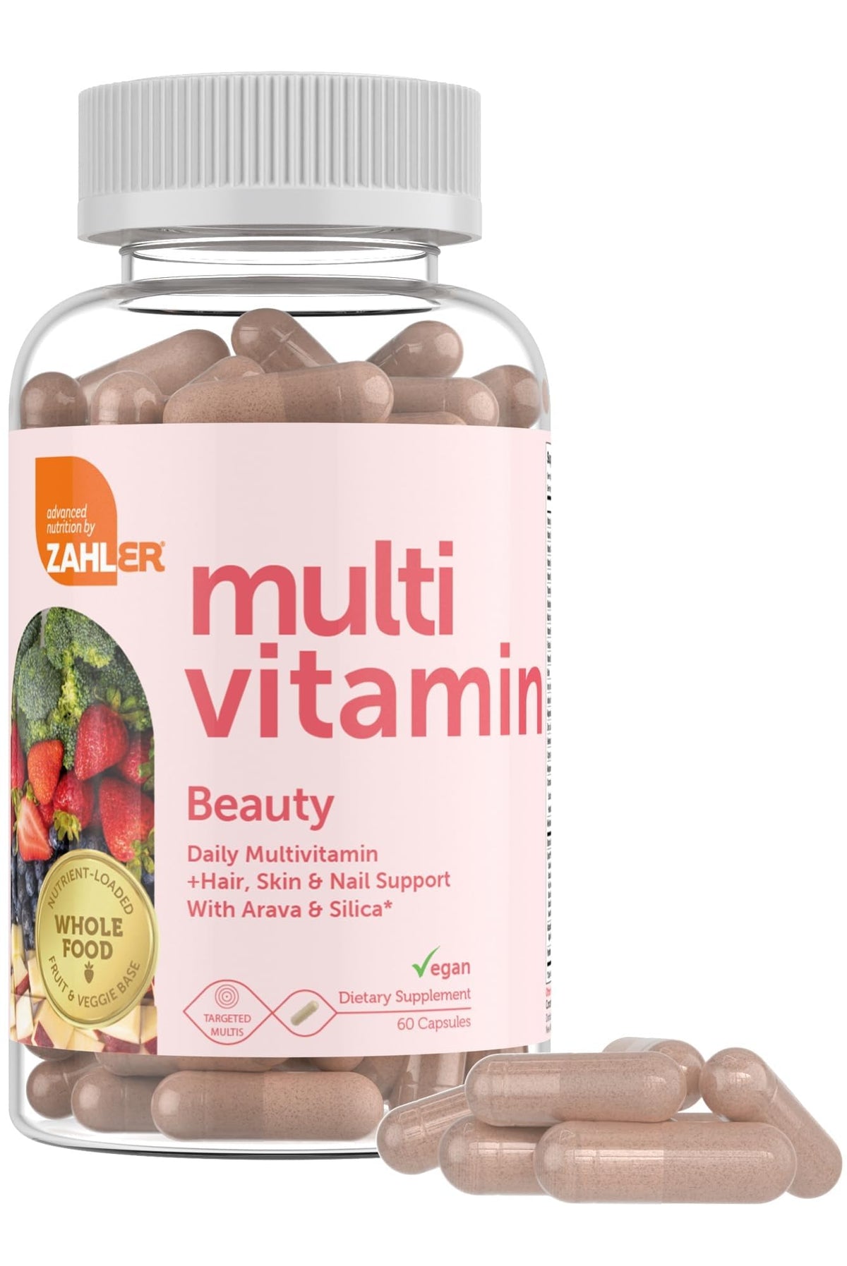 Zahler Multivitamine Beauté emballage arrière avec informations nutritionnelles