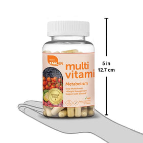 Zahler Multivitamine Métabolisme 60 Capsules côté de la boîte