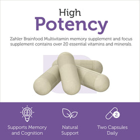 Zahler Multivitamines Cérébrales - Ingrédients principaux