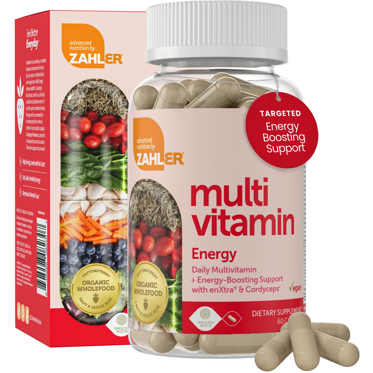 Zahler Multivitamines Quotidiennes capsules à côté de la boîte
