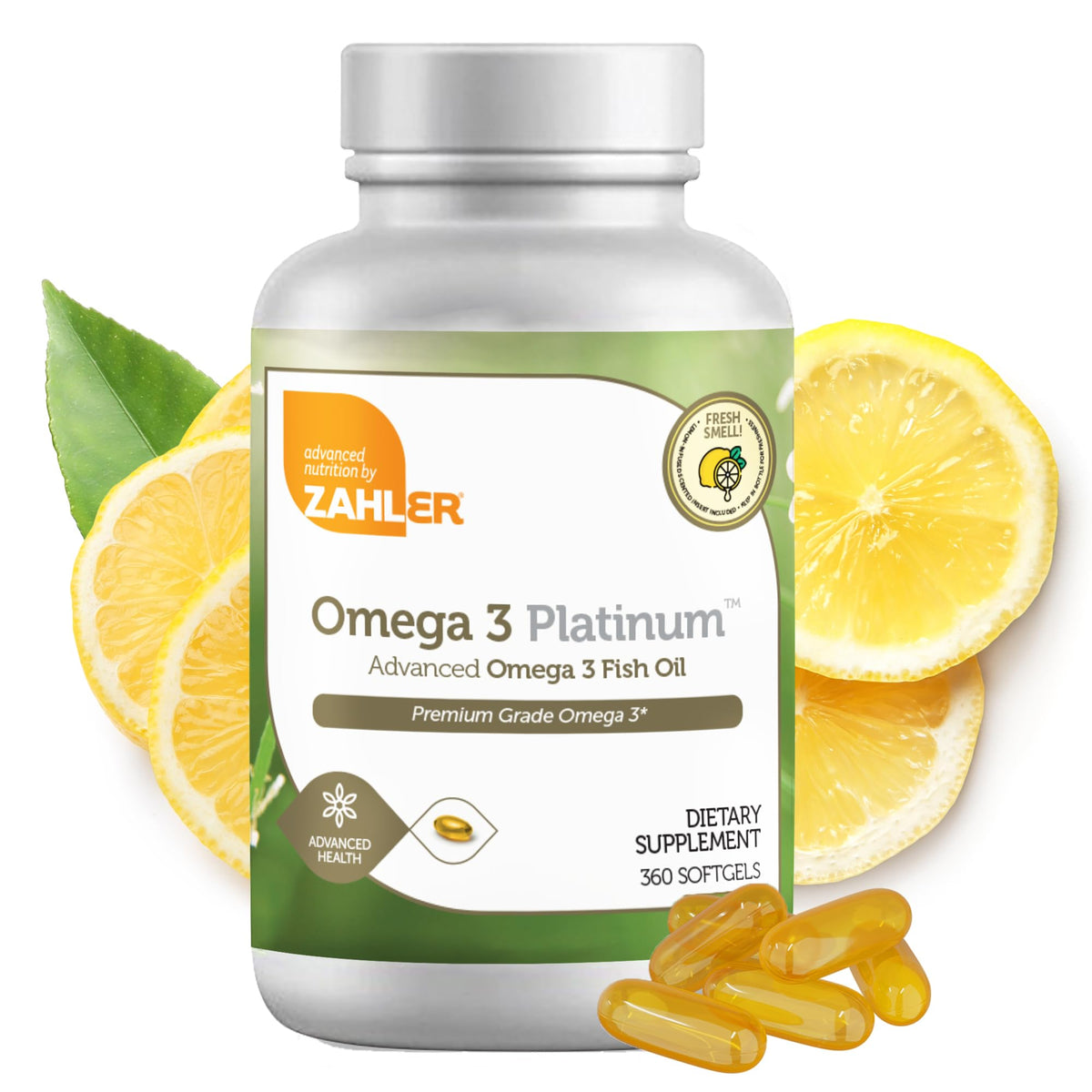 Zahler Omega 3 Huile de Poisson 2000 mg boîte avant
