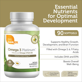 Zahler Omega 3 Huile de Poisson 2000 mg capsules