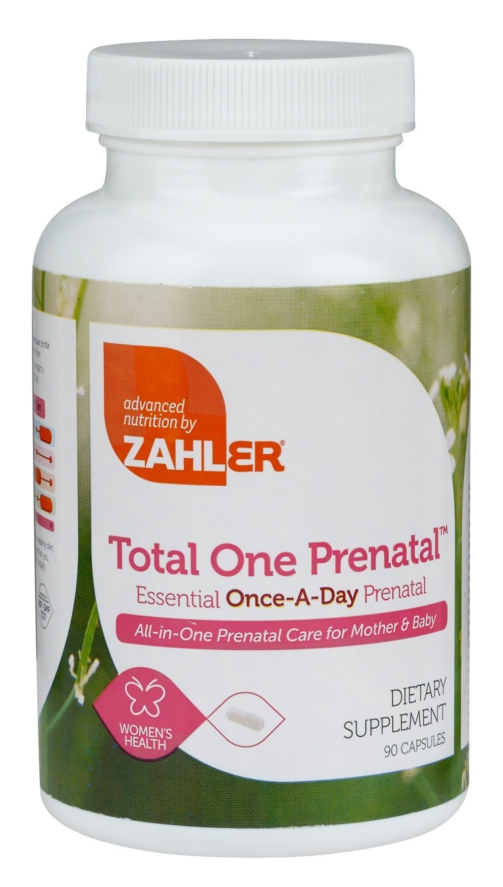 Zahler Total One Vitamines Prénatales 90 capsules vue avant