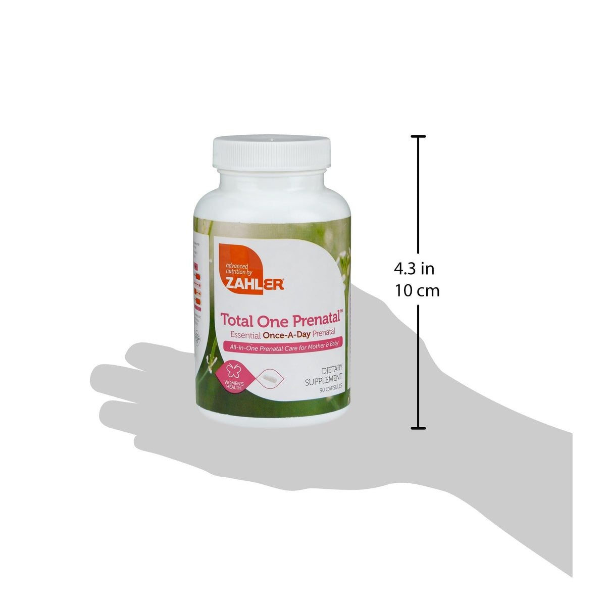 Zahler Total One Vitamines Prénatales avec nutrition facts