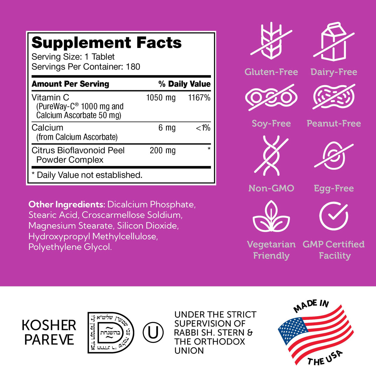 Zahler Vitamine C 1000mg, comprimés sur une table