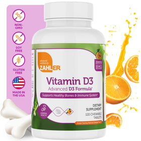 Zahler Vitamine D3 2000UI comprimés orange en boîte