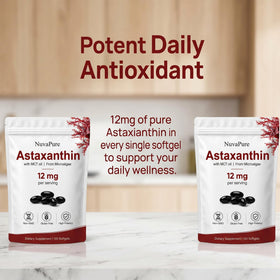 ZALPNUP Astaxanthin 12mg gélules ouvertes montrant le contenu