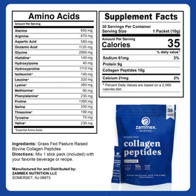Zammex Poudre de Collagène Peptides sachet individuel