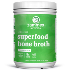 Zammex Poudre de Protéine de Bouillon d'Os 472g vue de face