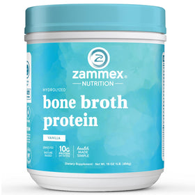 Zammex Poudre de Protéine de Bouillon d'Os Vanille 531g vue avant