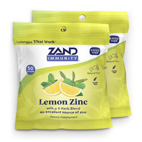 ZAND Bonbons au Zinc Citron 100 pastilles, vue de face