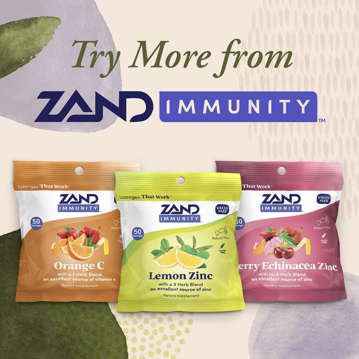 ZAND Bonbons au Zinc Citron, pastille sur une surface