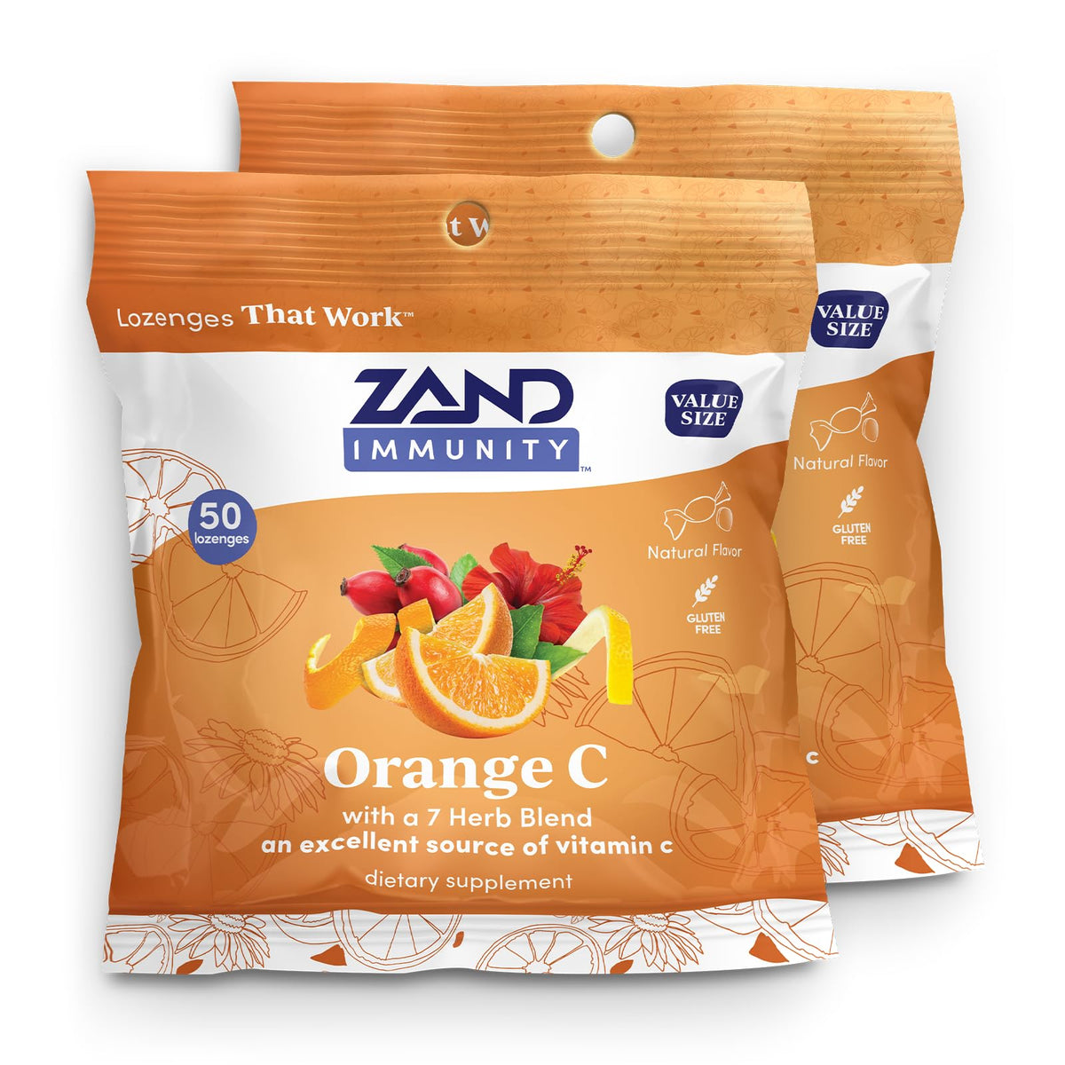 ZAND Orange C Bonbons à la Vitamine C - Flacon avant