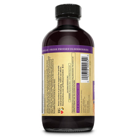 ZAND Sirop de Sureau et Miel 240 ml sur table en bois
