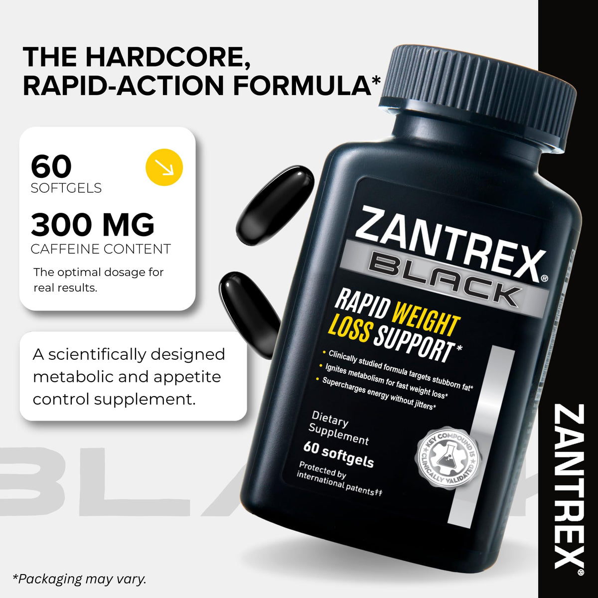 Zantrex Black complément alimentaire 60 gélules emballage