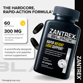 Zantrex Black complément alimentaire 60 gélules emballage