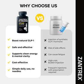 Zantrex Black gélules dans une main, prêt à être pris