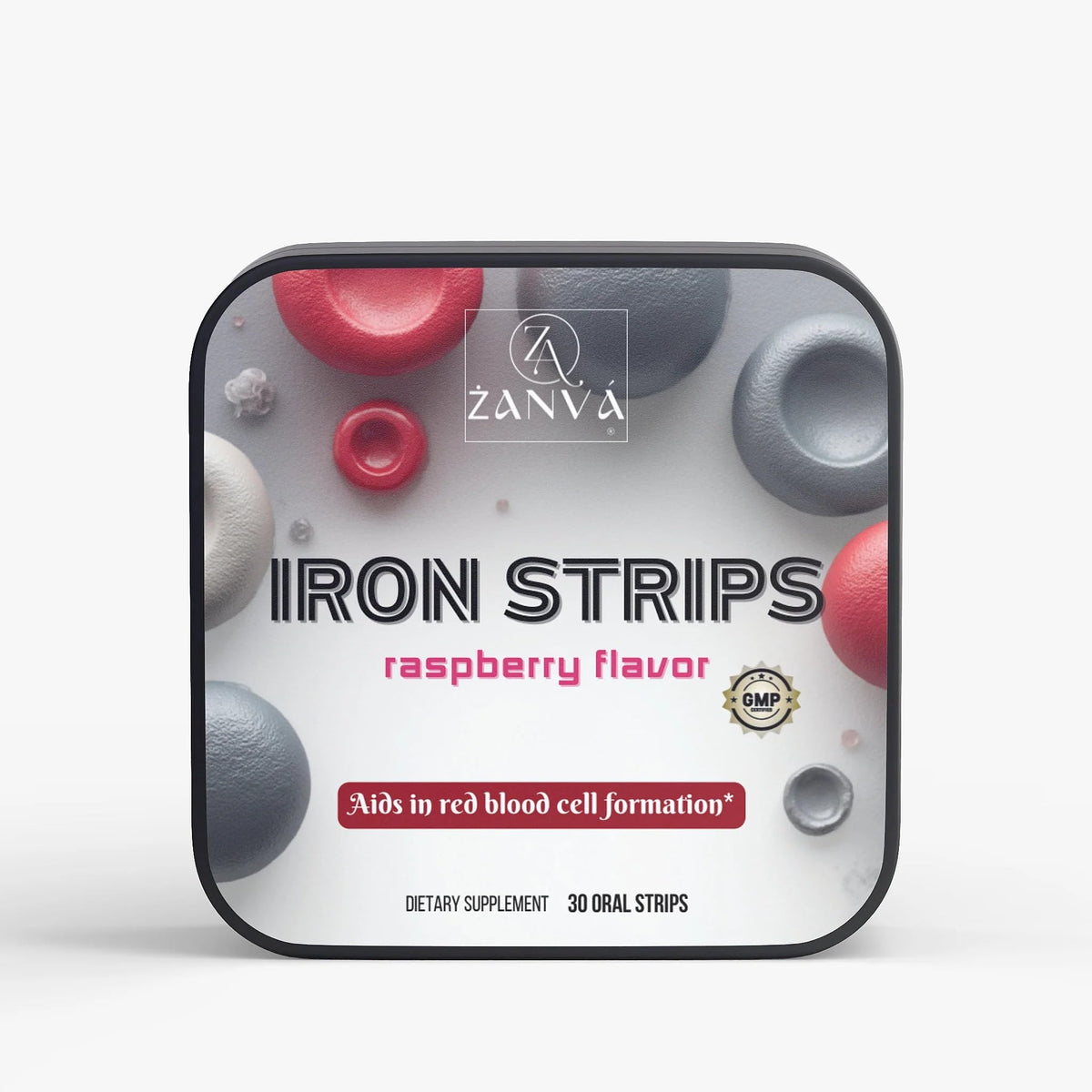 ZANVA Strips de Fer Framboise paquet avant avec 30 unités