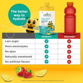Zarbee's Boisson Électrolytique sachets avec embout refermable