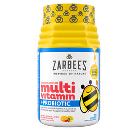 Zarbee's Kids Complete Multivitamin + Probiotic Gummies 70 ct front view