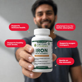 Zaytun Fer + Vitamine C, capsules avec verre d'eau