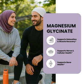 Zaytun Glycinate de Magnésium 300mg, comprimés dans une main
