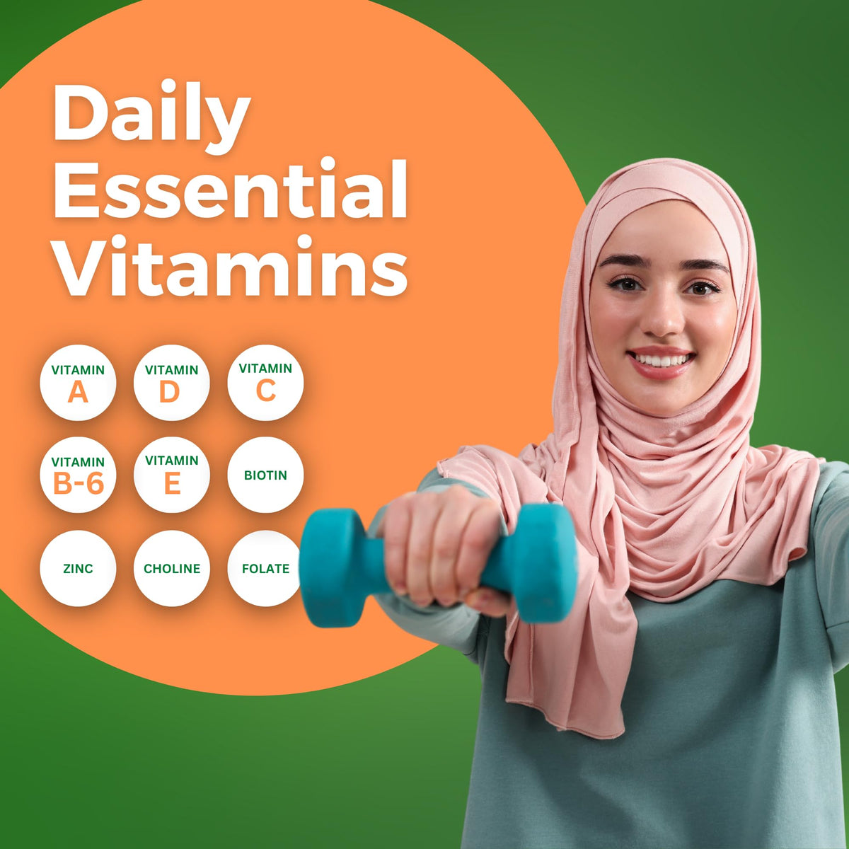 Zaytun Vitamins Gummies Multivitamines Halal 272g à côté d'un verre d'eau