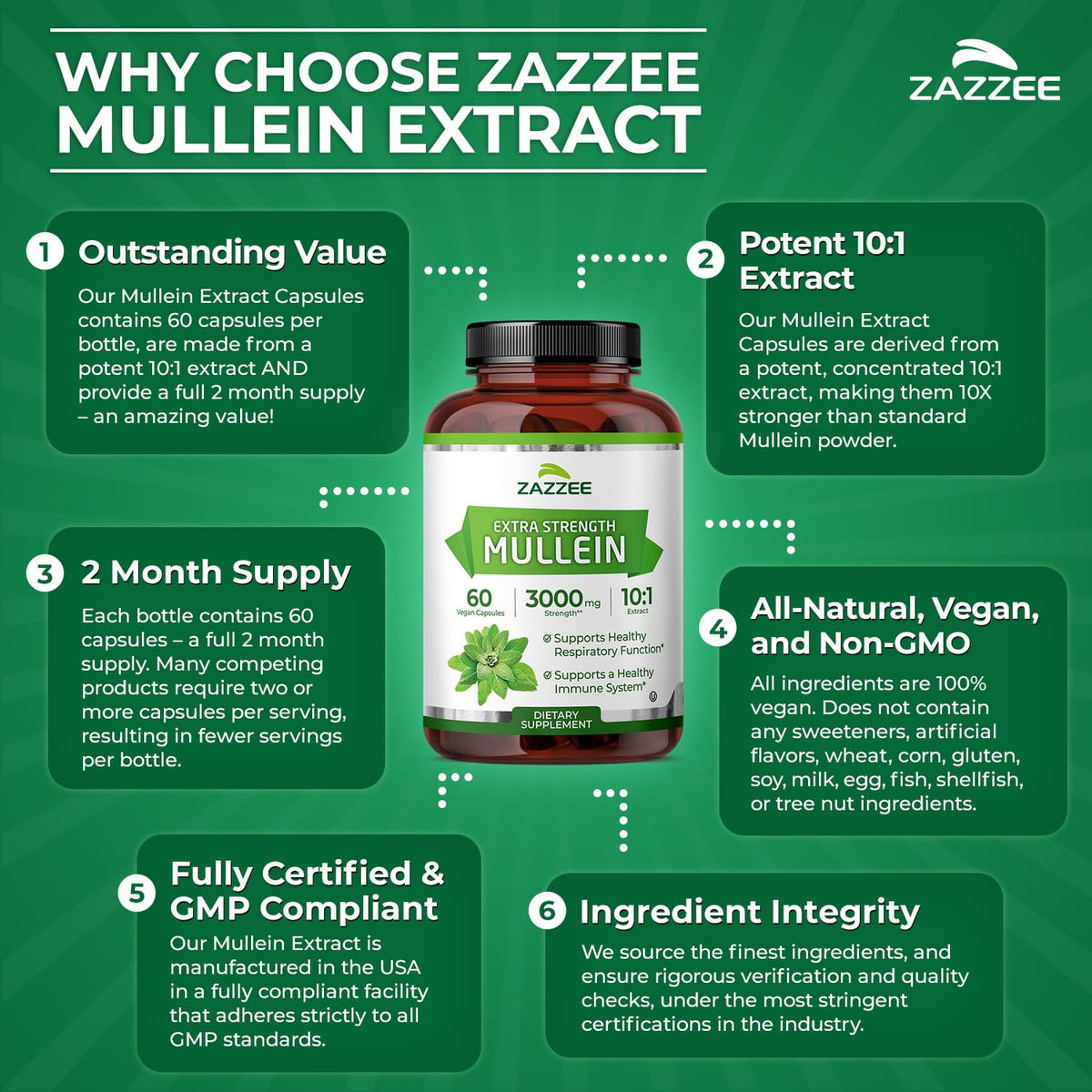 Zazzee Extrait de Molène sur une table en bois