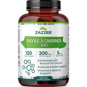 Zazzee Indole-3-Carbinol 200 mg 120 capsules flacon avant
