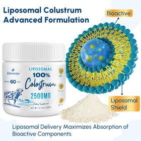 Zdoroviye Poudre de Colostrum Bovin Liposomal - cuillère doseuse