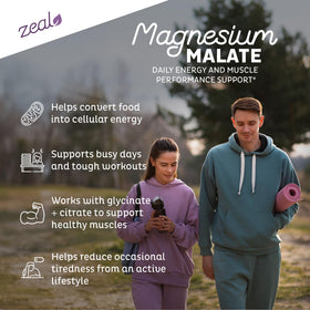 Zeal Naturals Complément Alimentaire Magnésium Complexe 400 mg - capsules à l'intérieur du flacon