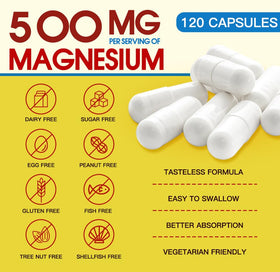 ZEBORA Complexe de Magnésium Glycinate 500mg vue de côté