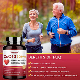 ZEBORA CoQ10 300mg gélules softgels ouvertes