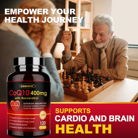 ZEBORA CoQ10 400mg capsules végétales avec ingrédients