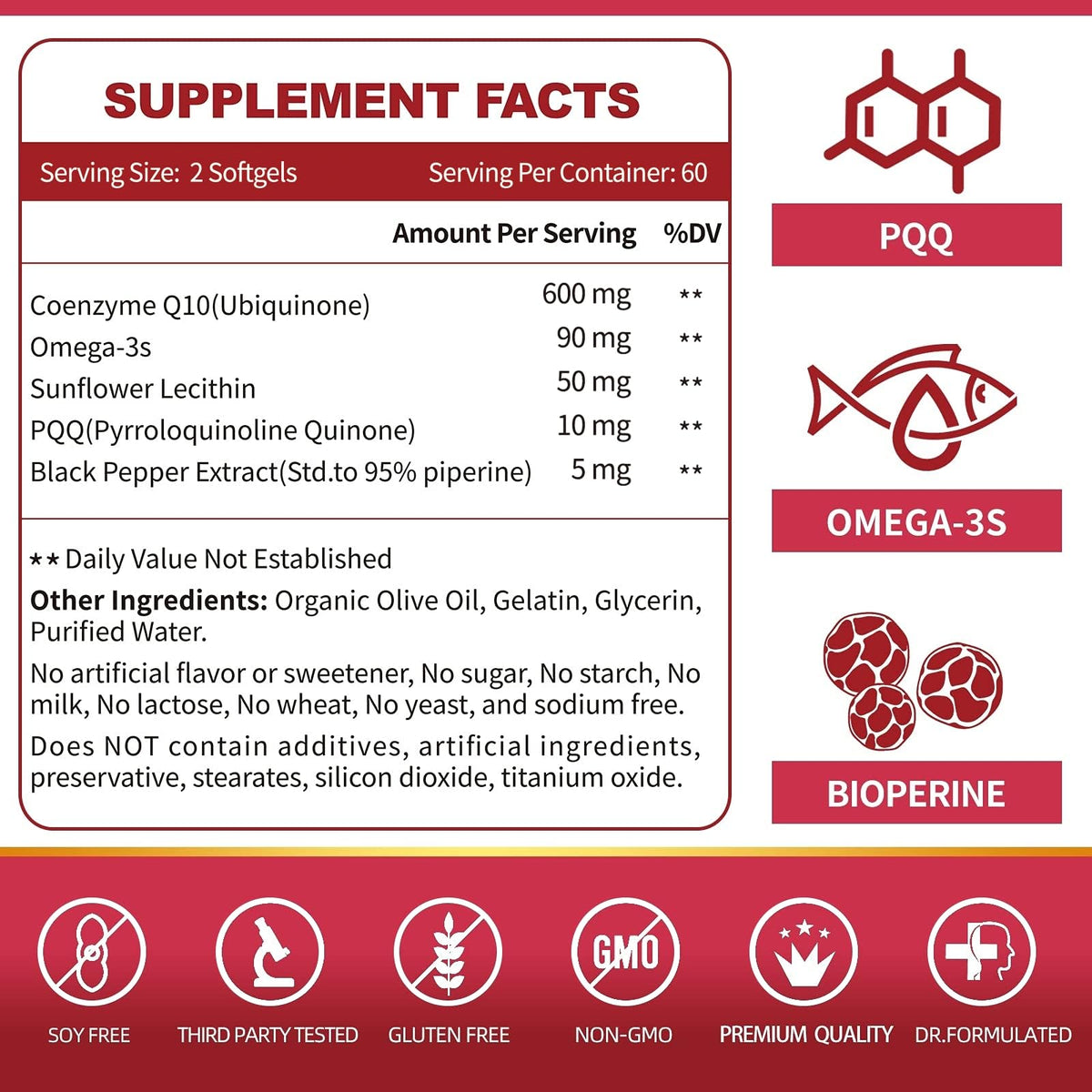 ZEBORA CoQ10 600mg bouteille 120 gélules
