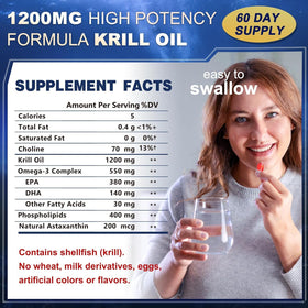 ZEBORA Huile de Krill 1200mg gélules sur fond blanc