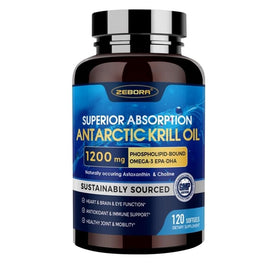 ZEBORA Huile de Krill 1200mg gélules vue de face