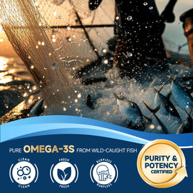 ZEBORA Huile de Poisson Omega-3 2000mg gélules côté