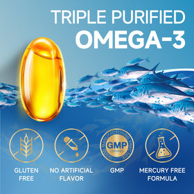 ZEBORA Huile de Poisson Omega-3 2000mg gélules en mode de vie actif
