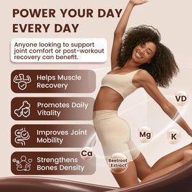 ZEBORA Poudre de Collagène Multi Chocolat 340g en préparation avec un smoothie