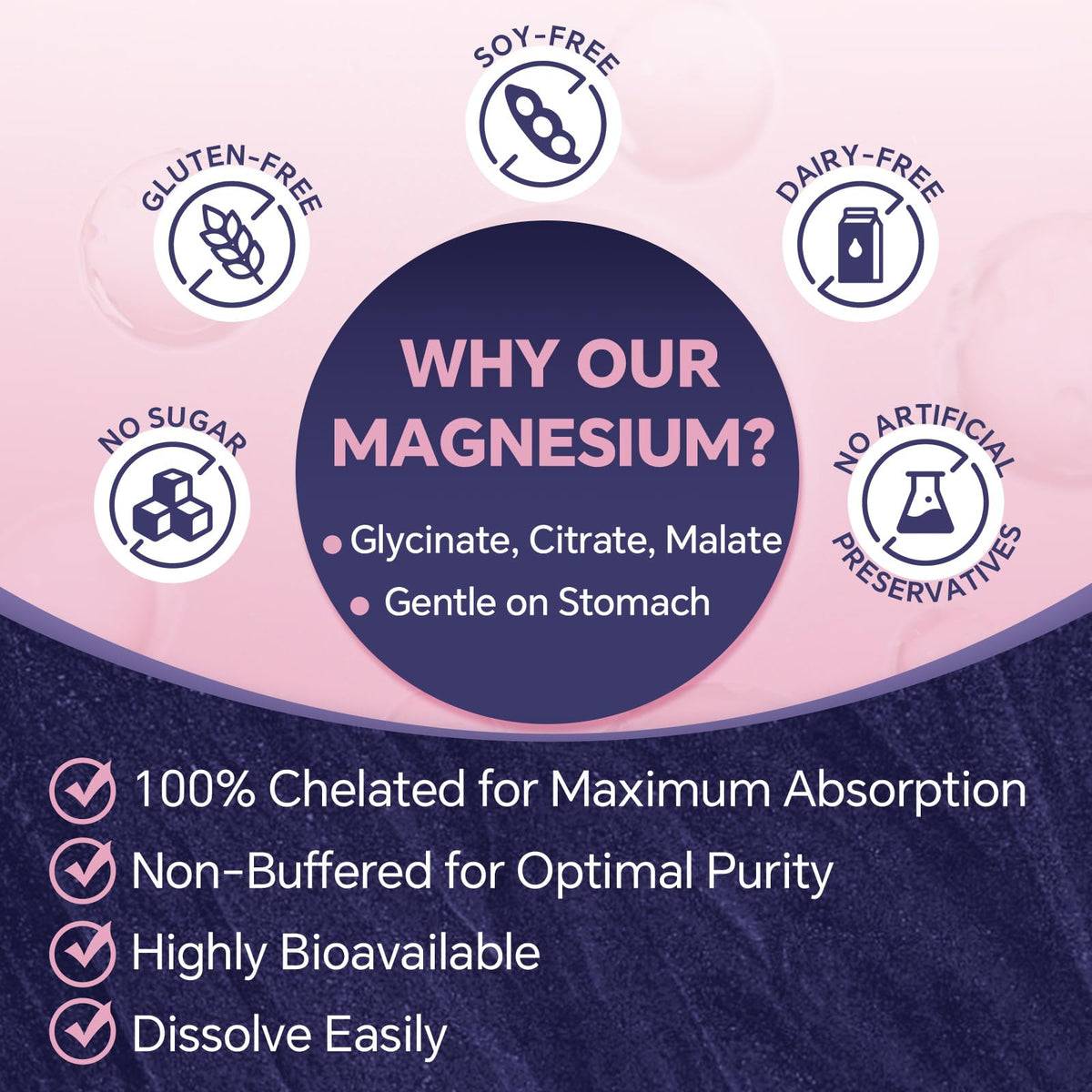 ZEBORA Poudre de Magnésium 300g avec un fond neutre
