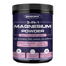 ZEBORA Poudre de Magnésium 300g vue avant avec étiquette