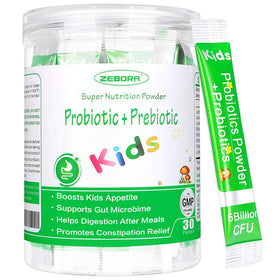 ZEBORA Poudre Probiotique Enfants 30 Sachets vue de face