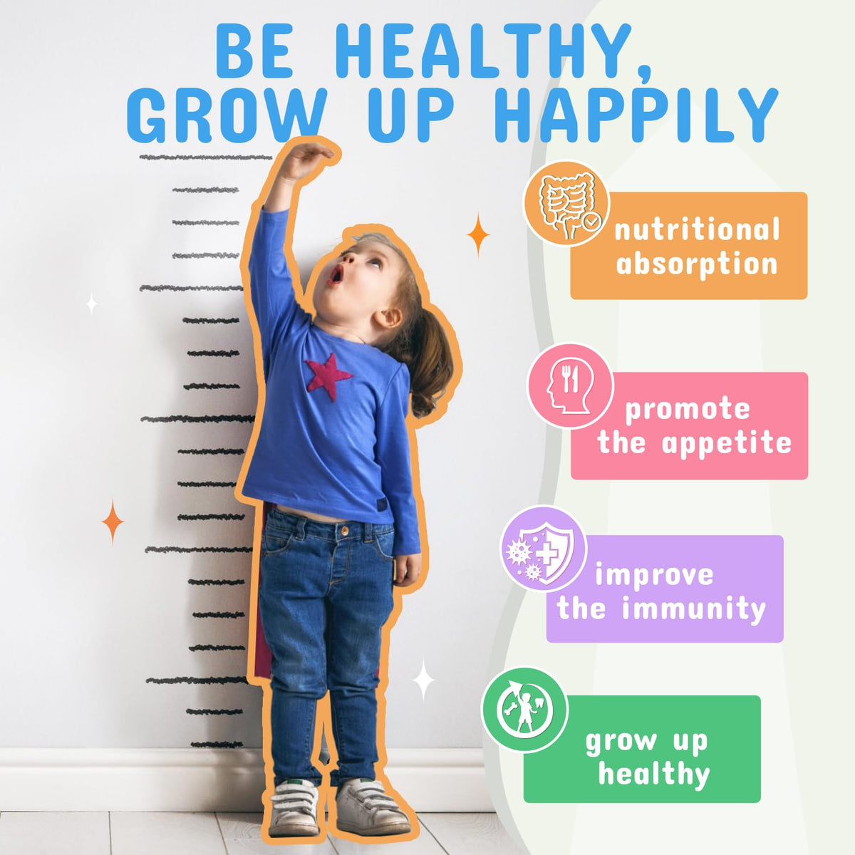 ZEBORA Poudre Probiotique Enfants sachets empilés