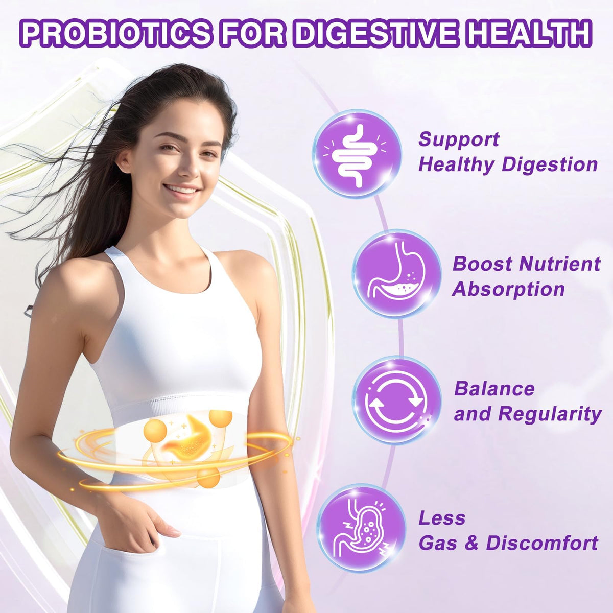 ZEBORA Probiotiques Femmes 100 Milliards CFU 90 Portions - capsules