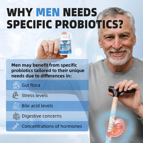 ZEBORA Probiotiques pour hommes avec des ingrédients naturels
