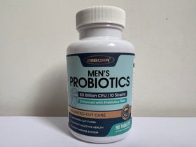 ZEBORA Probiotiques pour Hommes avec un verre d'eau