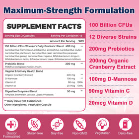ZEBORA Probiotiques Vaginales 90 Capsules en main