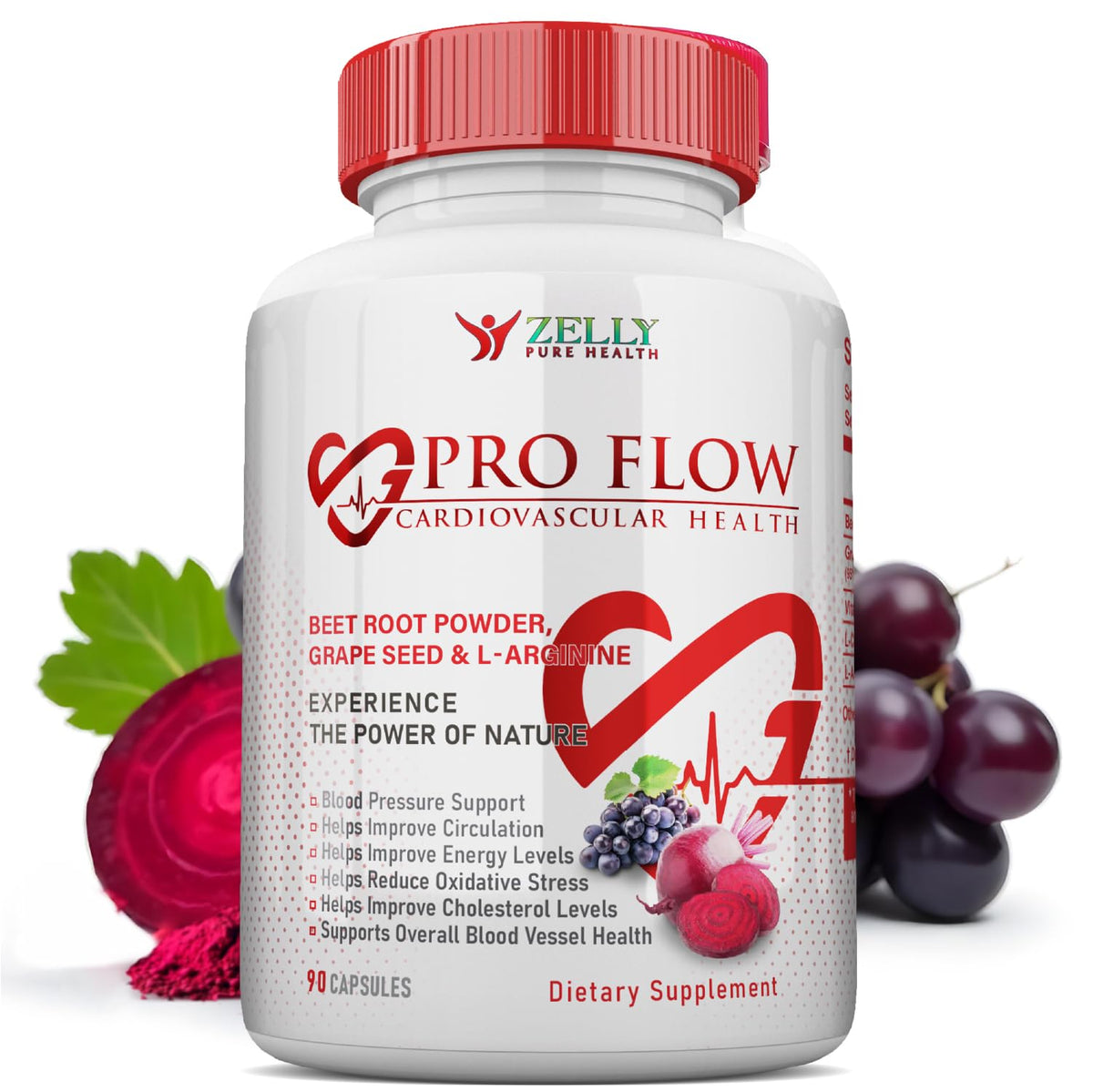 Zelly Pure Health Complément de Circulation 90 Capsules vue de face