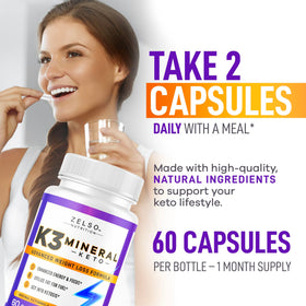 ZELSO K3 Pilules Minérales - Capsules sur une surface blanche